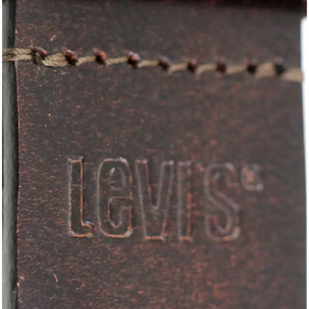 Levi's DARK BROWN GENUINE LEATHER 1 3/8
